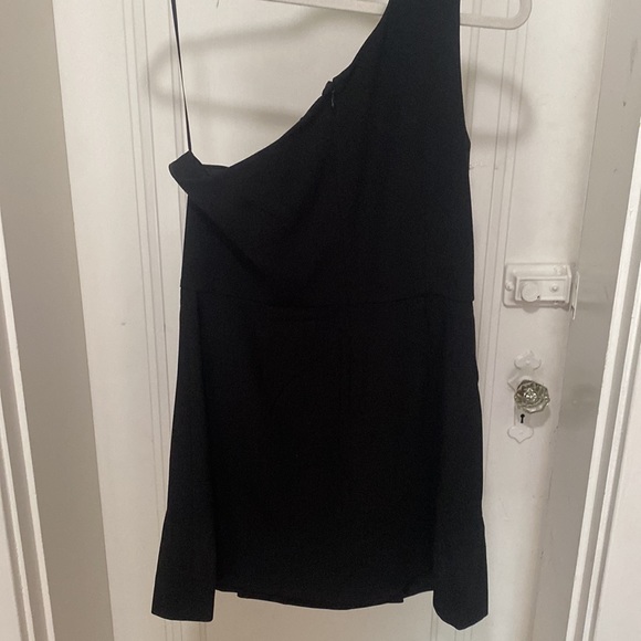 French Connection Black One Shoulder Dress Size 12 - Picture 2 of 4